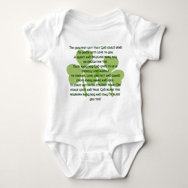 Irish Blessing T - Shirt - Baby Boy (Vorderseite)