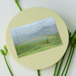 Irish Blessing Valley Rainbow Foto Blank Karte
