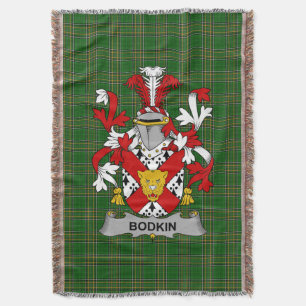 Irish Bodkin Coat of Arms Familienwappen Irland Decke