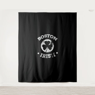 Irish Boston Tshirt St Patricks Day Parade 617 Bos Wandteppich