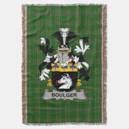 Irish Boulger oder O_Bolger Coat of Arms Family Cr Decke