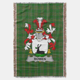 Irish Bowen Coat of Arms Familienwappen Irland Decke