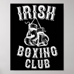 Irish Boxing Club Grafikgeschenk Poster