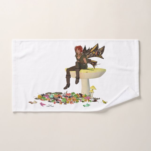 Irish Boy Fairy auf Mushroom Handtuch (Handtuch)
