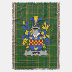 Irish Boyd (of Danson) Coat of Arms Familienwappen Decke