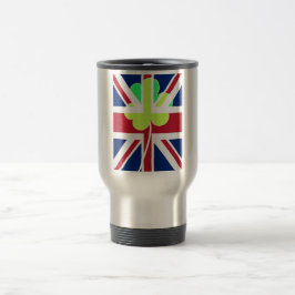 Irish British Flag Kleeblatt Clover St Patrick Ver Reisebecher