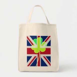 Irish British Flag Kleeblatt Clover St Patrick Ver Tragetasche