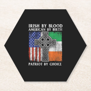 Irish By Blood American By Birth Patriot By Choice Untersetzer