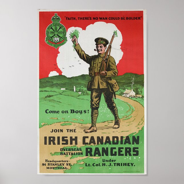 Irish Canadian Rangers Poster (Vorne)