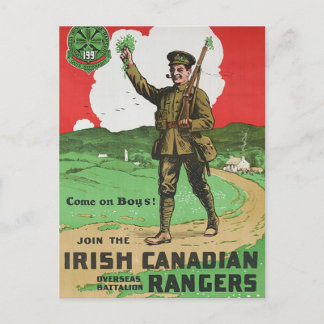 Irish Canadian Rangers Postkarte