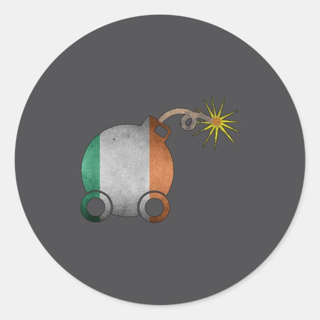 Irish Car Bomb St Patrick's Day Tail Lover  Runder Aufkleber (Vorderseite)