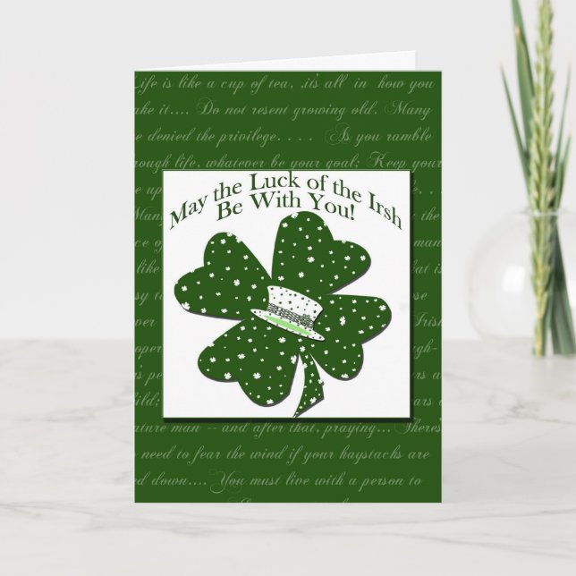 Irish Card Karte (Vorderseite)
