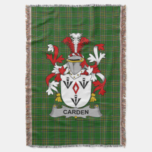 Irish Carden Coat of Arms Familienwappen Irland Decke