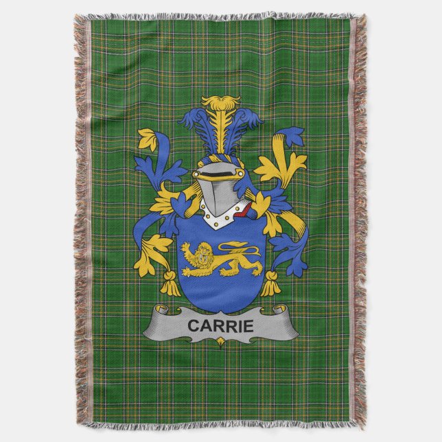 Irish Carrie oder O_Carrie Coat of Arms Family Cre Decke (Vorderseite Vertikal)
