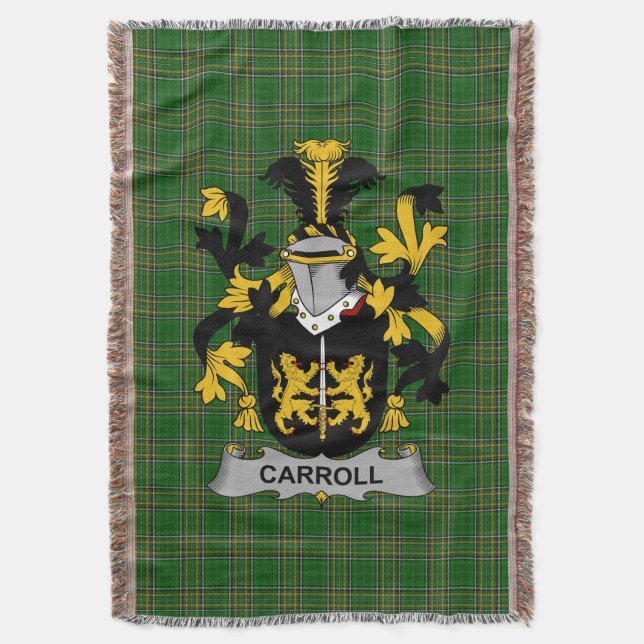 Irish Carroll oder O_Carroll Coat of Arms Family C Decke (Vorderseite Vertikal)