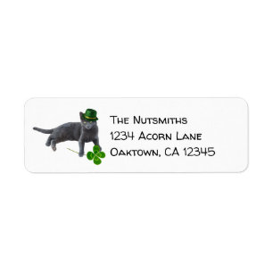 Irish Cat Address Labels