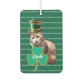 Irish Cat Dad Shamrock Air Freshener Autolufterfrischer