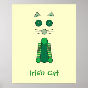 Irish Cat Poster