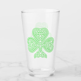 Irish Celtic Kleeblatt Glas
