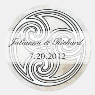 Irish Celtic Knot Invasion Siegel Runder Aufkleber