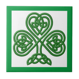 Irish Celtic Knoten Design Kleeblatt Keramik Tile Fliese