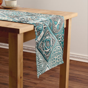 Irish Celtic Tiles Kurzer Tischläufer