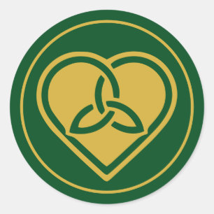Irish Celtic Trinity Knot Liebe Runder Aufkleber