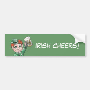 Irish Cheers! Autoaufkleber
