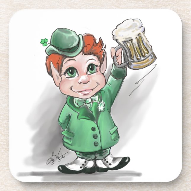 Irish Cheers! Korkuntersetzer Untersetzer (Vorderseite)