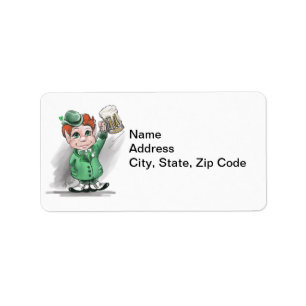Irish Cheers! St Patrick's Day Address Label Adressaufkleber