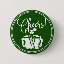 Irish Cheers St. Patricks Day Beer Celebration Button