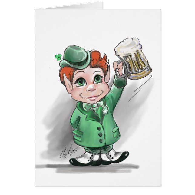 Irish Cheers! St Patrick's Day Blank Grußkarte (Vorne)