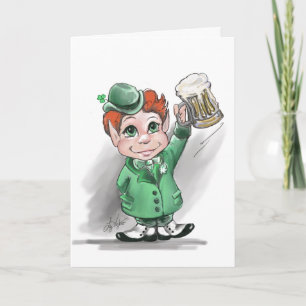 Irish Cheers! St Patrick's Day Grußkarte Karte