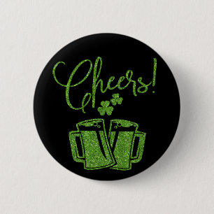 Irish Cheers St. Patricks Day Party Button