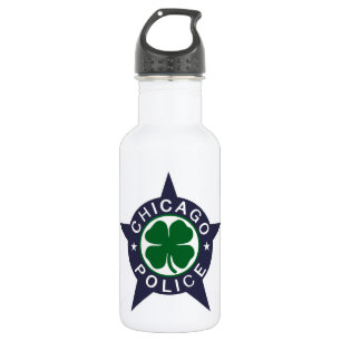 Irish Chicago Polizeiabzeichen Wasser Trinkflasche