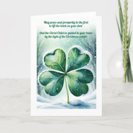 Irish Christmas Segen Personalisiert Feiertagskarte