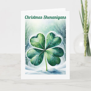 Irish Christmas Shenanigans Personalisiert Feiertagskarte