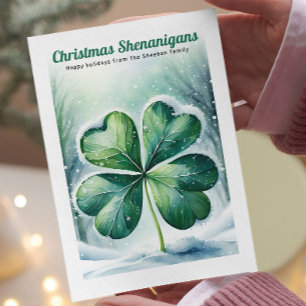 Irish Christmas Shenanigans Personalisiert Feiertagskarte