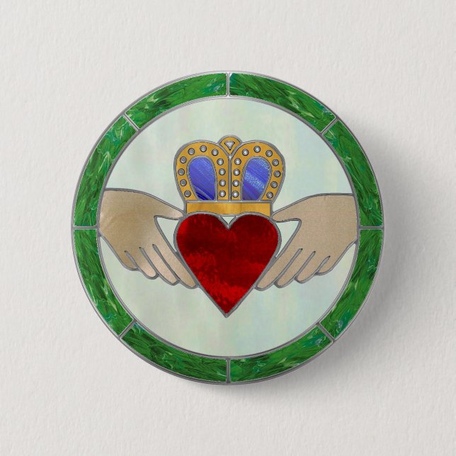 Irish Claddagh Button (Vorderseite)
