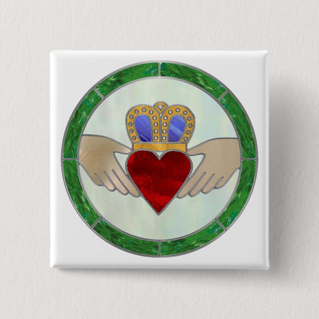 Irish Claddagh Button (Vorderseite)