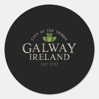 Irish Claddagh Galway Irland Runder Aufkleber