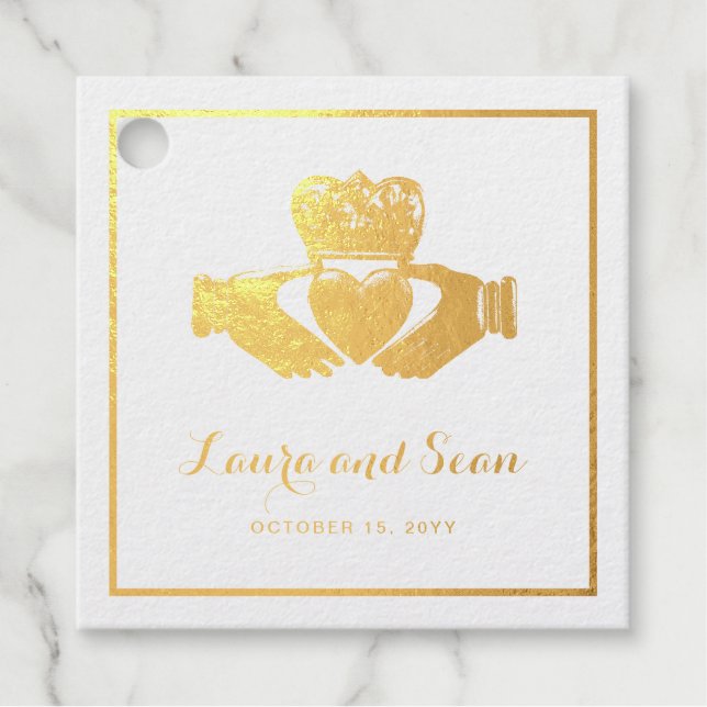 Irish Claddagh | Loyalität und Freundschaft der Li Geschenkanhänger (Vorderseite)