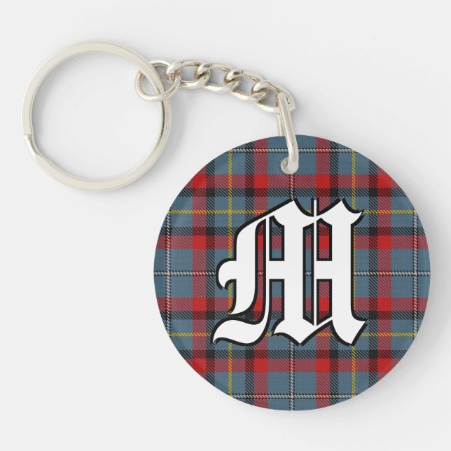Irish Clan MacNamara McNamara Tartan Kariert Schlüsselanhänger (Vorderseite)