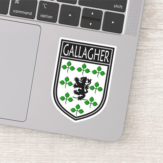 Irish Clan Wappen - Gallagher Aufkleber (Detail)