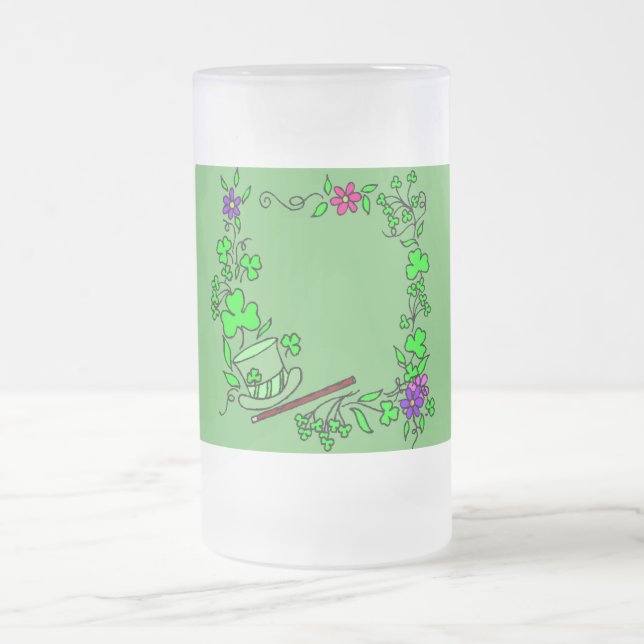 Irish Clover Green St. Patrick's Day Tasse Glass (Mittel)