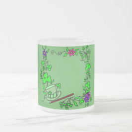 Irish Clover Green St. Patrick's Day Tasse Glass