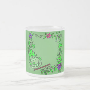 Irish Clover Green St. Patrick's Day Tasse Glass