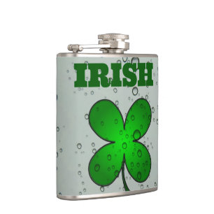 Irish Clover Hip Flask Flachmann
