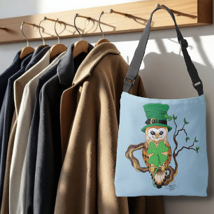 Irish Clovers Owl Green Tragetaschen Mit Langen Trägern