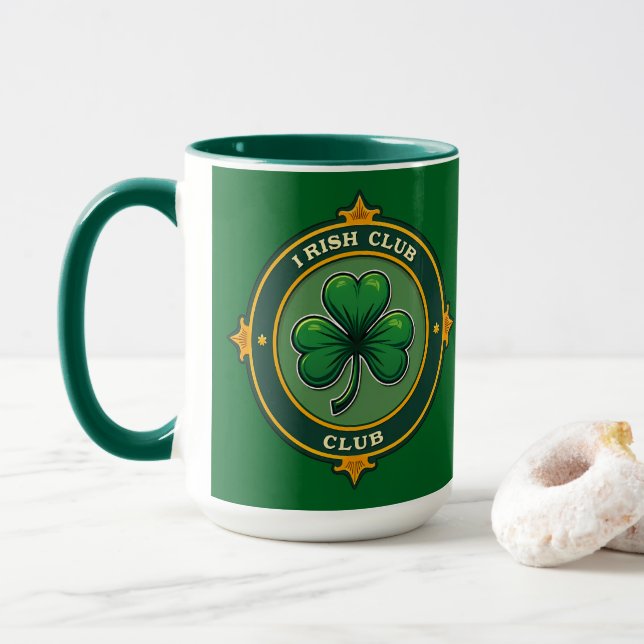Irish Club St Patrick’s Day Shirt – caneca Tasse (Mit Donut)